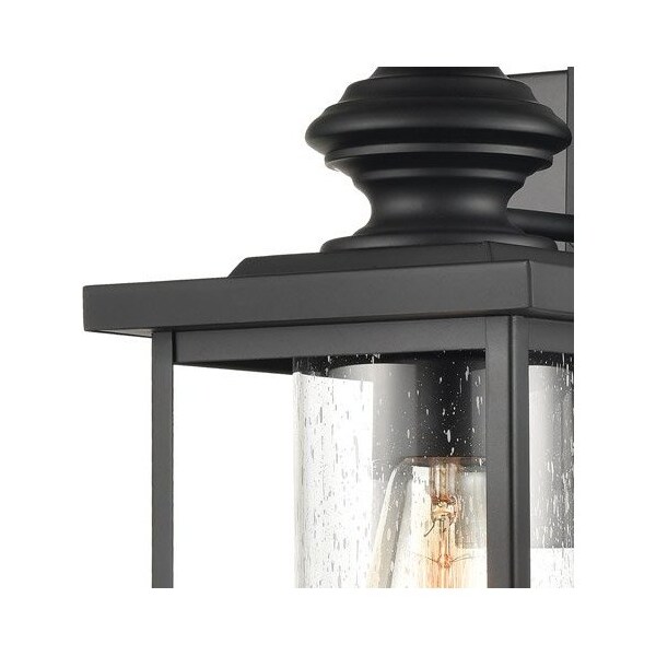 Minersville 17'' High 1-Light Outdoor Sconce - Matte Black